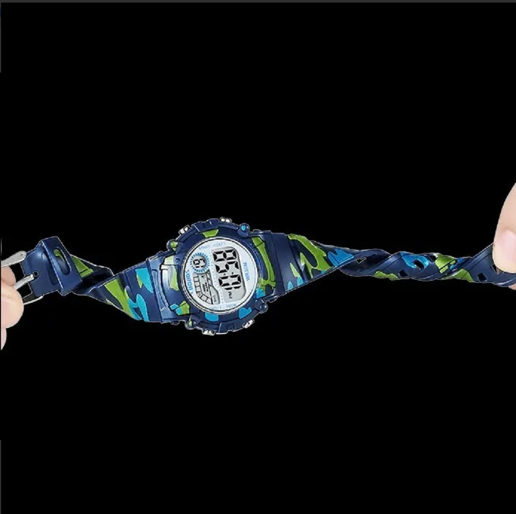 Foto 4 pulgar | Reloj Infantil Led para Niños con Alarma y Temporizador Militar