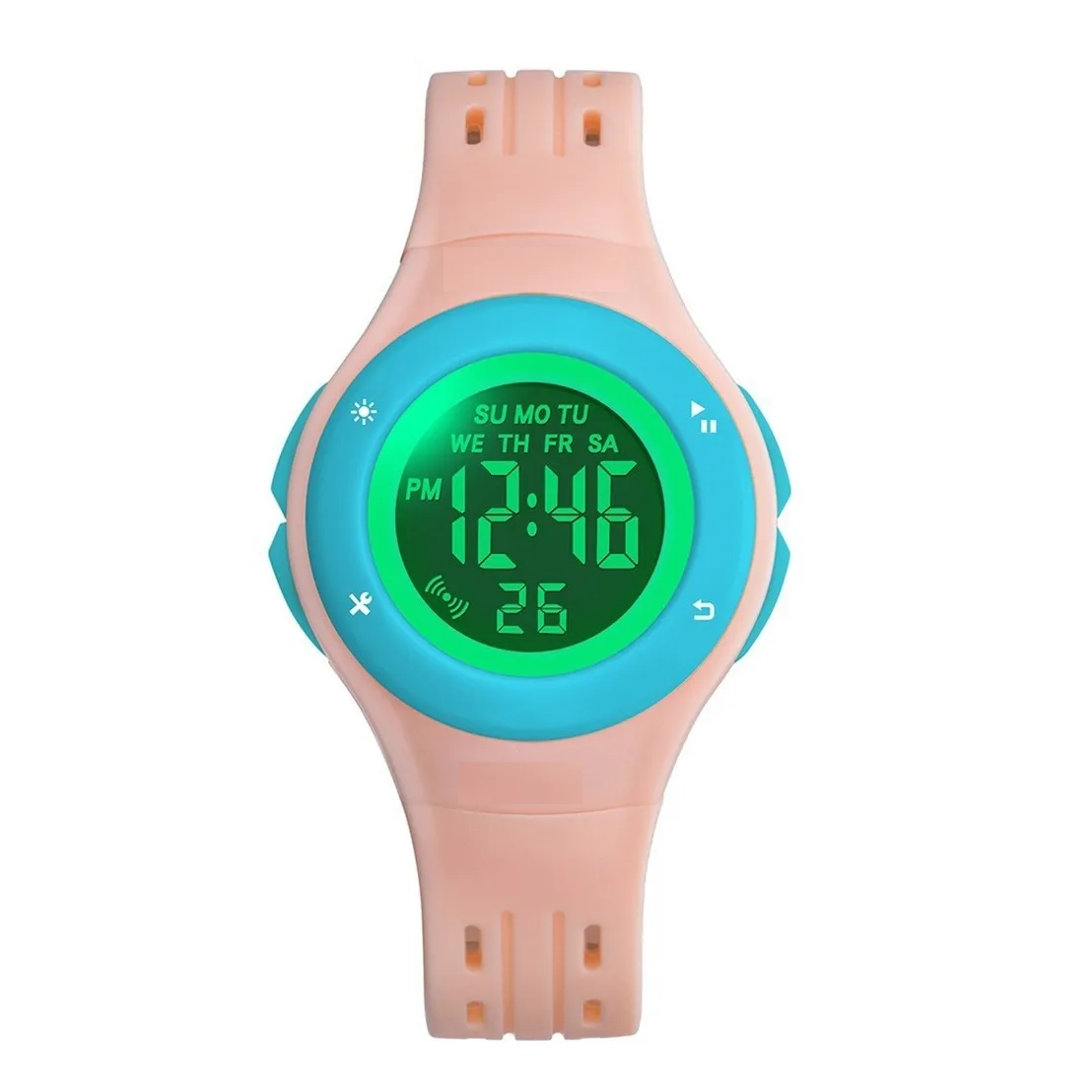 Reloj Electrónico Digital y Deportivo para Niño y Niña color Rosa