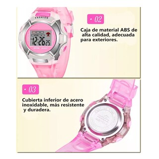 Foto 2 | Reloj Infantil Belug color Rosa Contra Agua