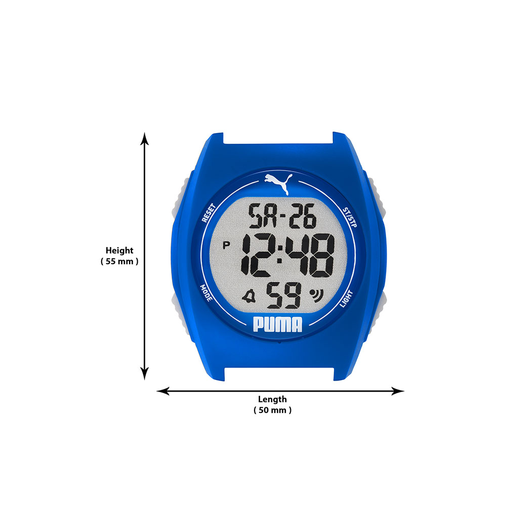 Foto 6 pulgar | Reloj Puma Unisex Azul de Poliuretano con Carátula Gris y Función Digital