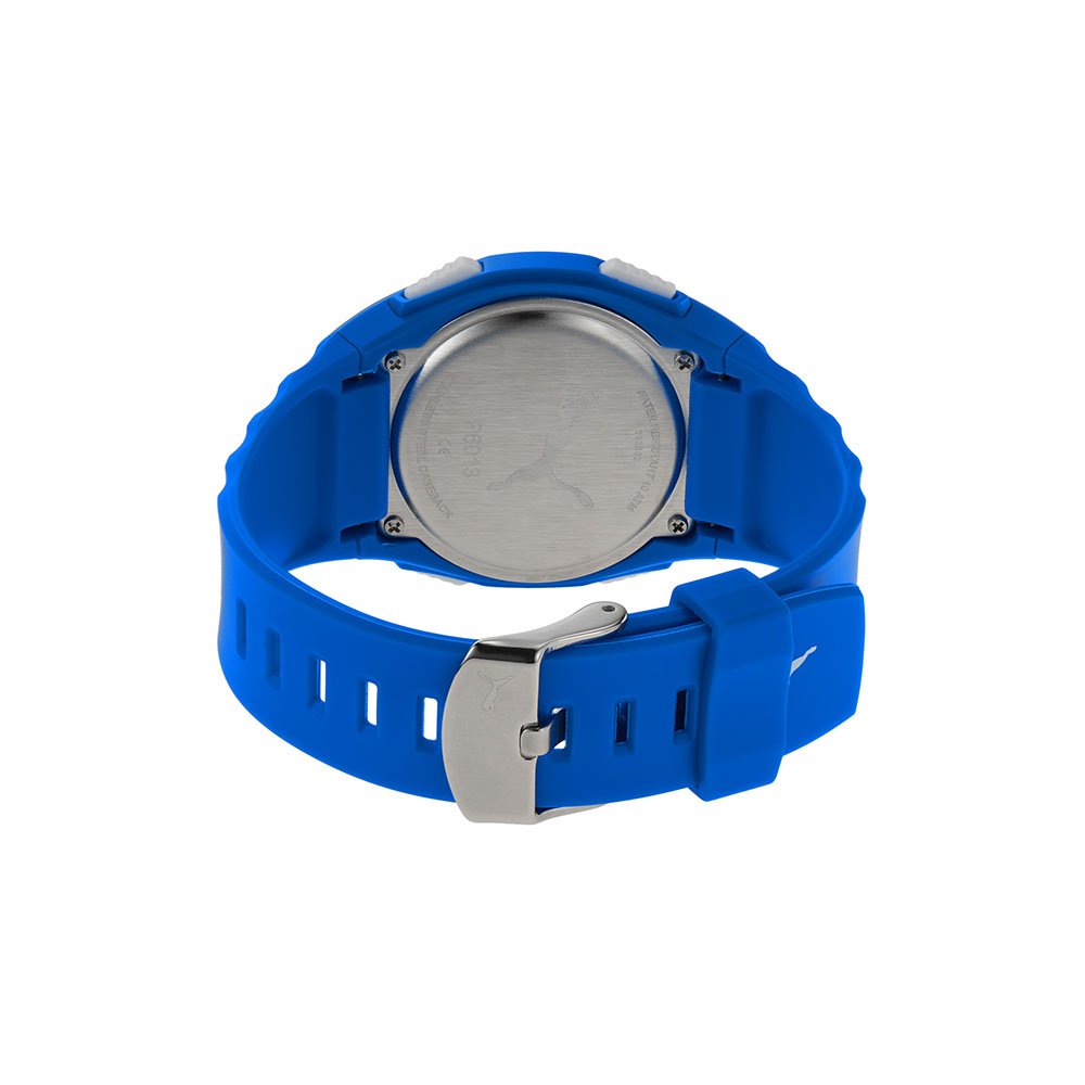 Foto 8 pulgar | Reloj Puma Unisex Azul de Poliuretano con Carátula Gris y Función Digital