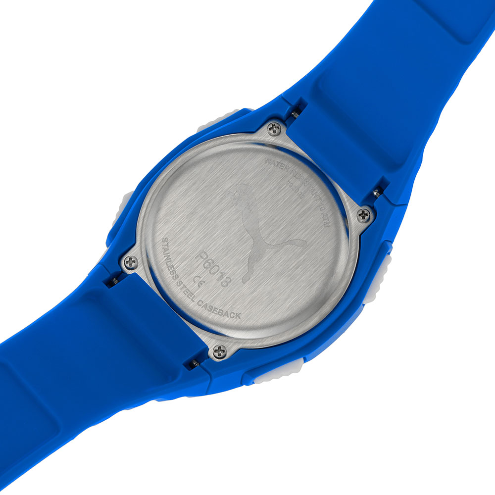 Foto 9 pulgar | Reloj Puma Unisex Azul de Poliuretano con Carátula Gris y Función Digital