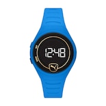Reloj Puma Faster Correa de Poliuretano Azul Carátula Negra Digital Unisex