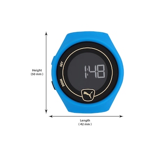 Foto 5 | Reloj Puma Faster Correa de Poliuretano Azul Carátula Negra Digital Unisex