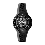 Reloj Puma de Pulso Negro Correa de Poliuretano Carátula Negra Digital Unisex