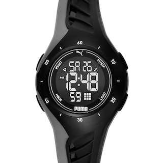 Foto 2 | Reloj Puma de Pulso Negro Correa de Poliuretano Carátula Negra Digital Unisex