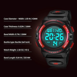 Foto 7 | Reloj Digital Nn Ben Nevis Para Niños De 5 A 15 Años, Resistente Al Agua, 50 M - Venta Internacional.