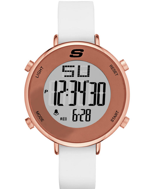 Reloj De Pulso Skechers Magnolia Sr6066 Color Oro Rosado Para Unisex