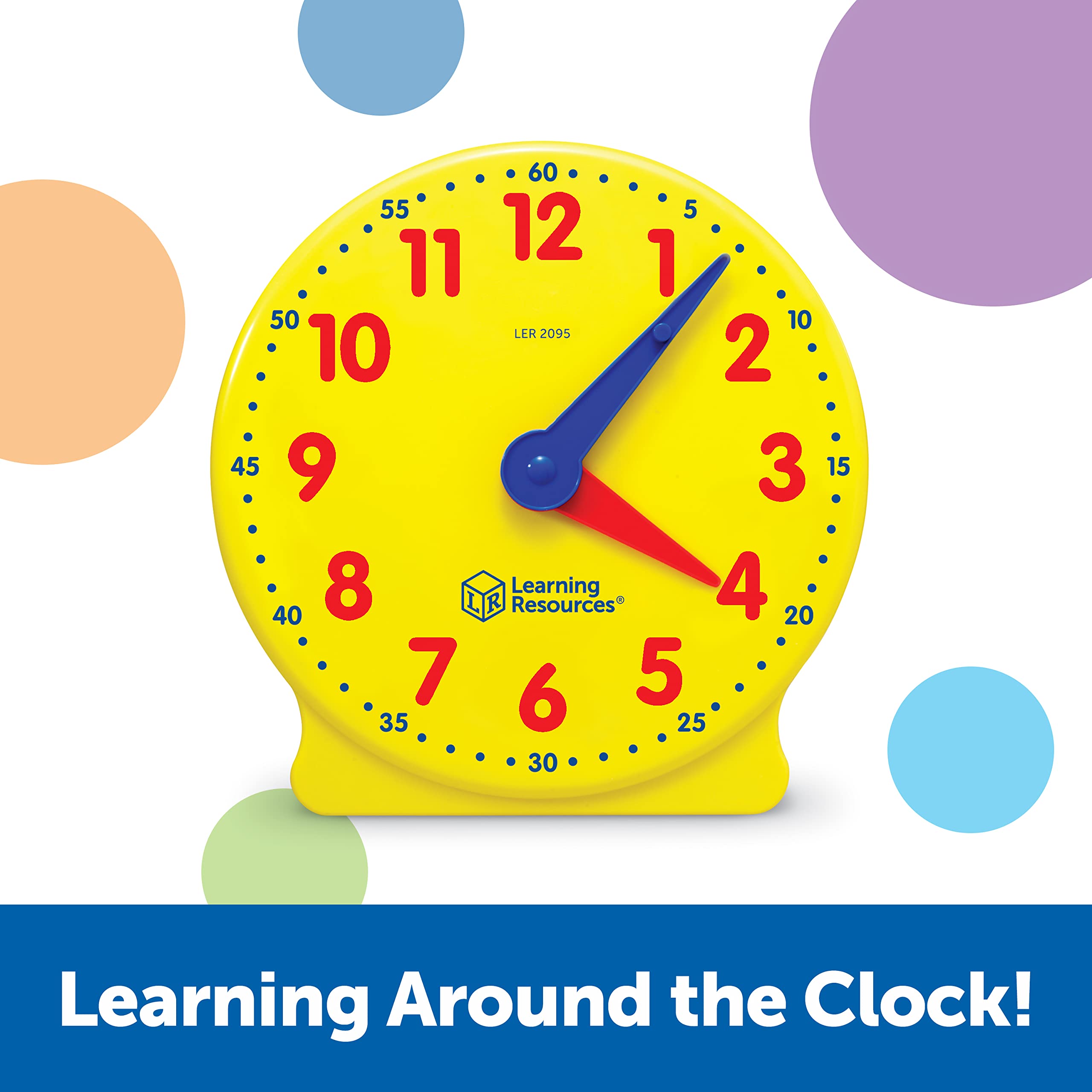 Foto 6 pulgar | Reloj de Aprendizaje Learning Resources 12 Horas  Ideal para Aprender a Leer la Hora - Venta Internacional