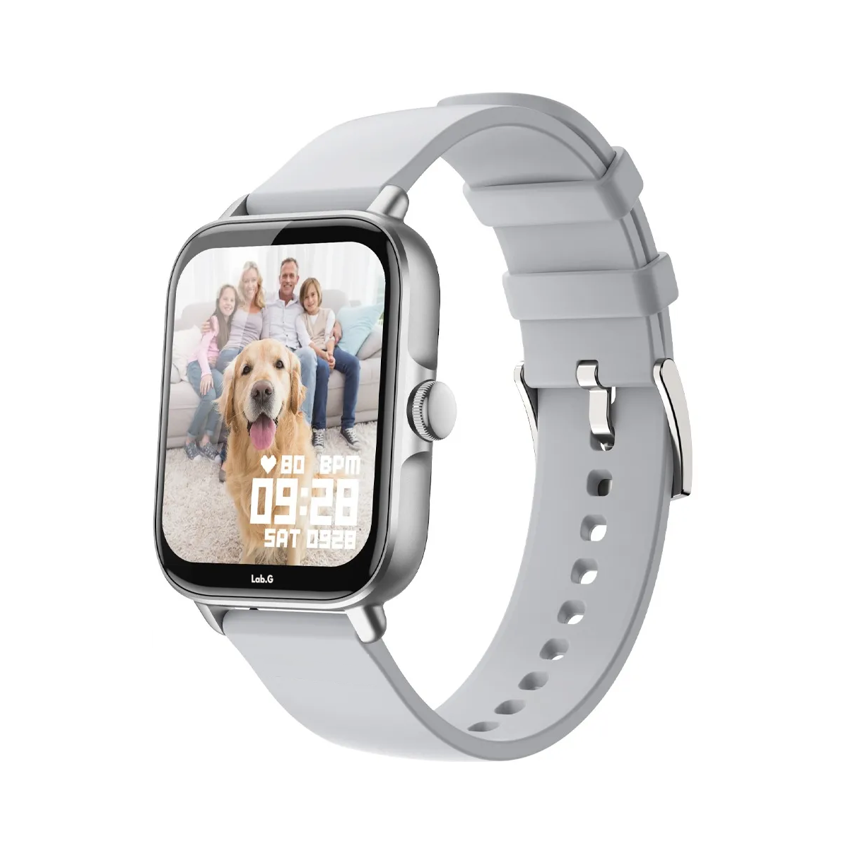 Foto 1 | Reloj Inteligente Bluetooth Llamada Lab.g Plateado