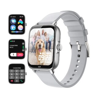 Foto 2 | Reloj Inteligente Bluetooth Llamada Lab.g Plateado