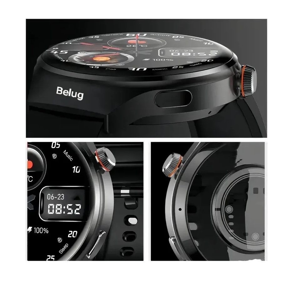 Foto 5 pulgar | Smartwatch Reloj Inteligente Llamadas 1.51 Hombre Watch4 Pro Negro