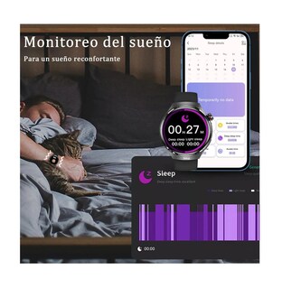 Foto 5 | Smartwatch Reloj Inteligente Llamadas 1.51 Hombre Watch4 Pro Negro