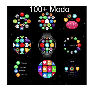 Foto 2 | Smartwatch Reloj Inteligente Llamadas 1.51 Hombre Watch4 Pro Negro