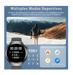 Foto 3 | Smartwatch Reloj Inteligente Llamadas 1.51 Hombre Watch4 Pro Negro