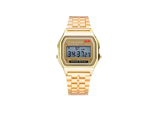 Foto 2 pulgar | Reloj Dorado Unisex