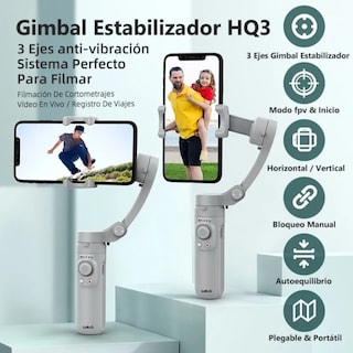 Foto 3 | Estabilizador Gimbal 3 Ejes Plegable Para Celular Lab.g Gris