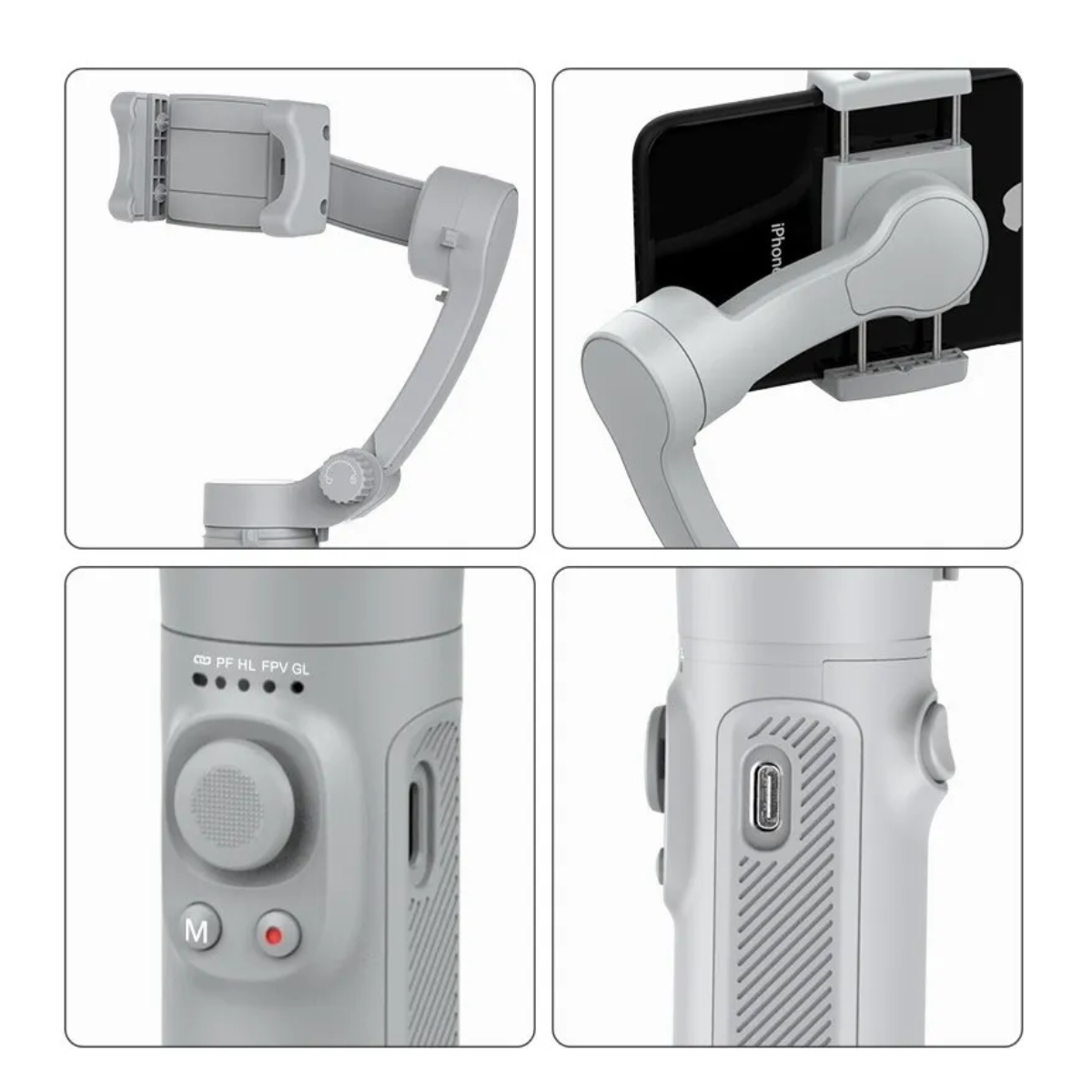 Foto 5 | Estabilizador Gimbal 3 Ejes Plegable Para Celular Lab.g Gris