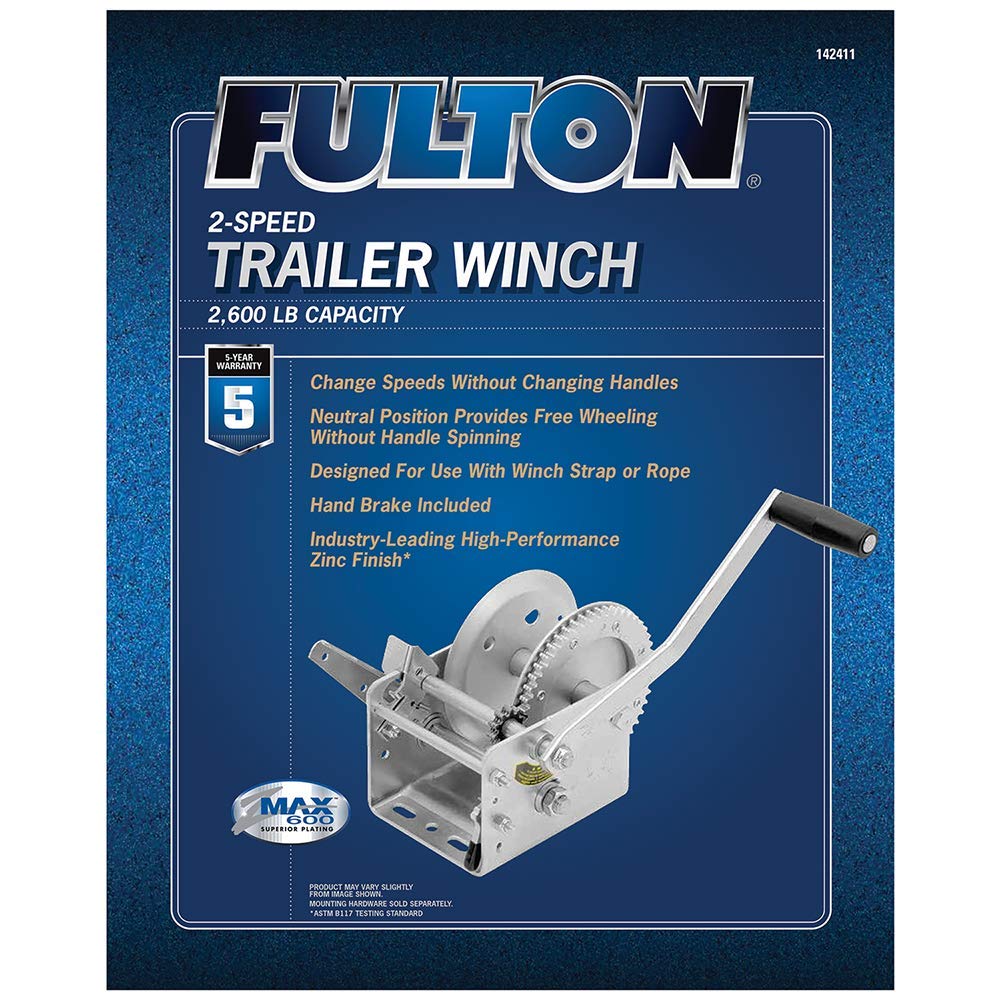 Foto 3 pulgar | Cabrestante Para Remolque Fulton 142411, Dos Velocidades, 1.179 Kg De Capacidad - Venta Internacional.
