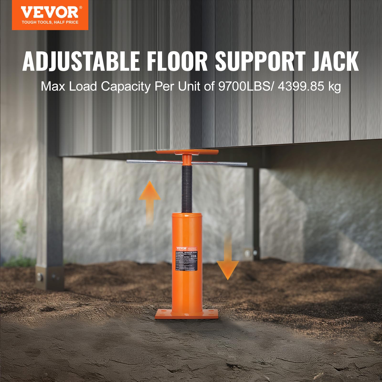 Foto 3 pulgar | Floor Jack Vevor House, 12-16 Cm De Altura, 4399,85 Kg, Carga Máxima - Venta Internacional.