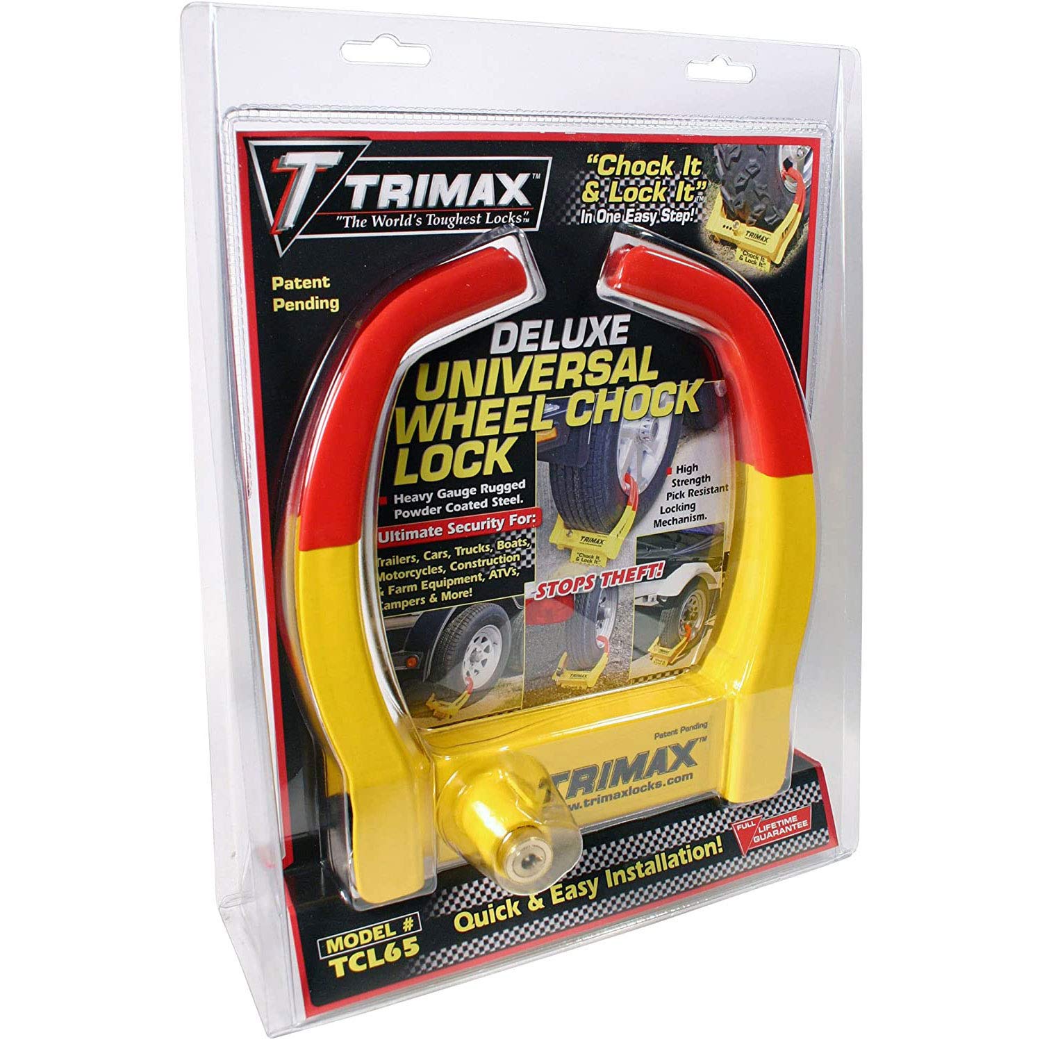 Foto 8 pulgar | Cuña De Rueda Trimax Tcl65 Amarillo/rojo De 18,4 Cm Con Garantía - Venta Internacional.