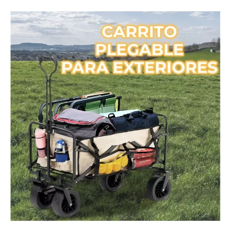 Foto 3 pulgar | Carrito Plegable De Carga (80kg Max) Dia De Campo ''picnic''