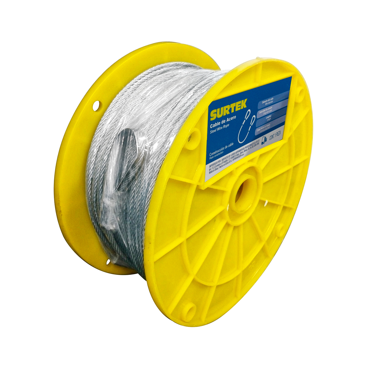 Foto 1 | Cable de Acero Surtek  7x7 1/8x152m Ca124