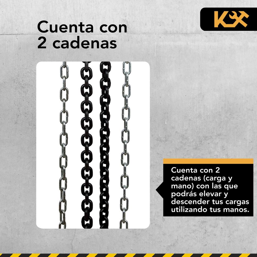 Foto 3 | Polipasto Manual Kingsman de 8 m
