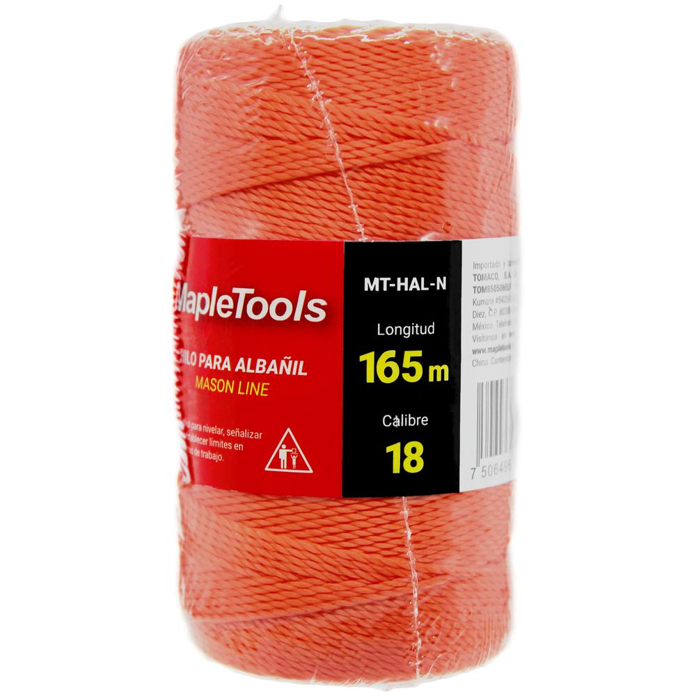 Foto 4 pulgar | Pack 12 Hilo 165 Mts Naranja Maple Tools para Albañil