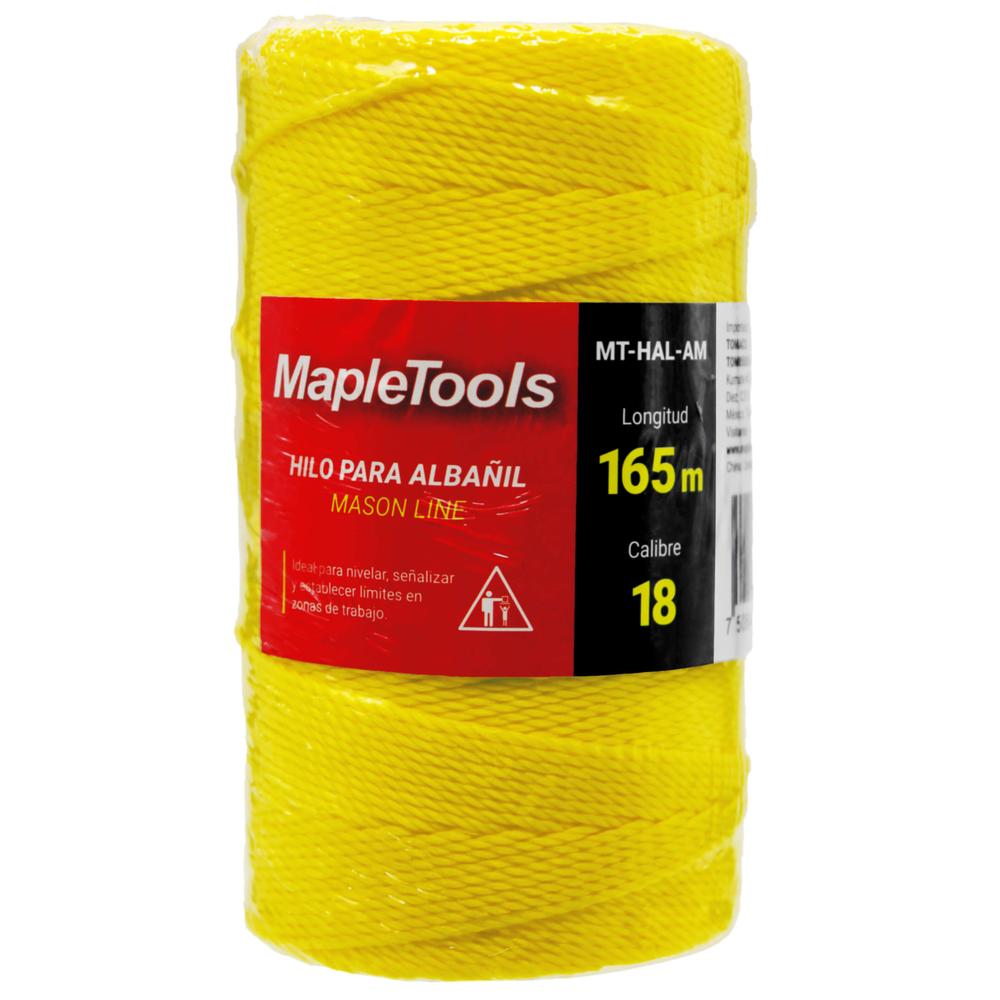 Foto 4 | Hilo para Albañil Maple Tools 165 Mts Amarillo 12 Piezas