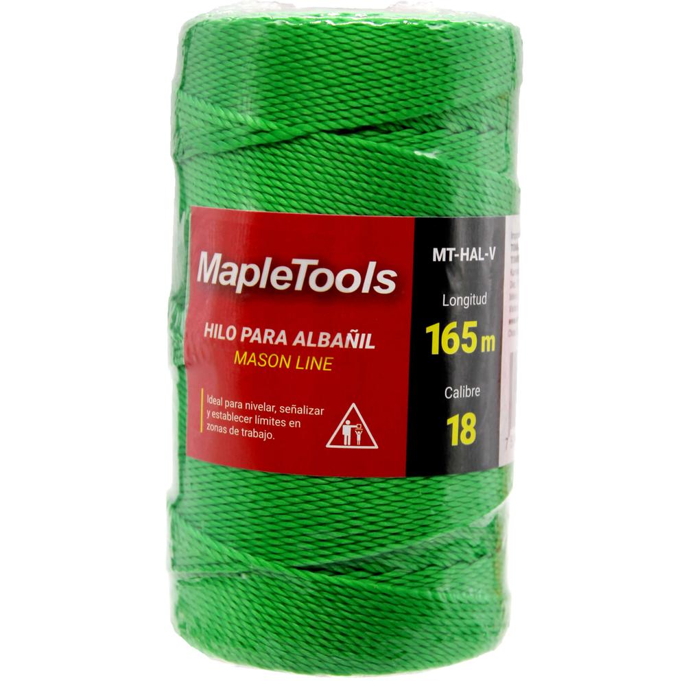 Foto 5 pulgar | Pack 12 Hilo 165 Mts Verde Maple Tools para Albañil