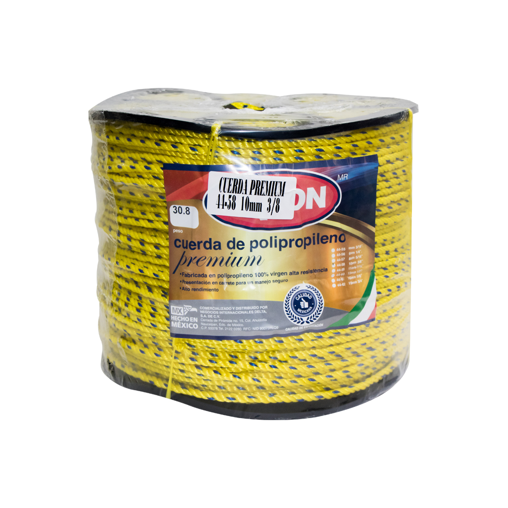 Foto 2 pulgar | Cuerda De Polipropileno Akron Premium 100% Virgen 10mm 3/8” 
Rollo 30kg Aprox