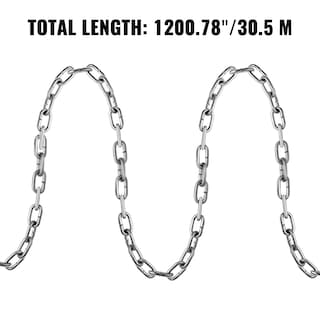 Foto 4 | Cadena Vevor De Hierro Galvanizado De Grado 30 1/4 Pulgadas X 100 Pies - Venta Internacional.