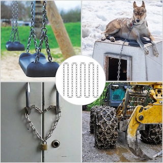 Foto 7 | Cadena Vevor De Hierro Galvanizado De Grado 30 1/4 Pulgadas X 100 Pies - Venta Internacional.