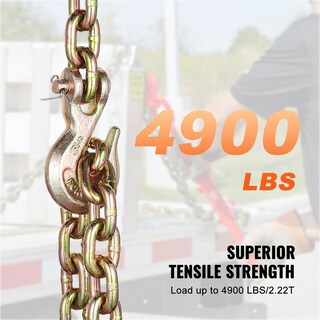 Foto 5 | Cadena De Encuadernación De Transporte Vevor G80, 5/16 X 3,15 M, Paquete De 2 Unidades, 2,22t - Venta Internacional.