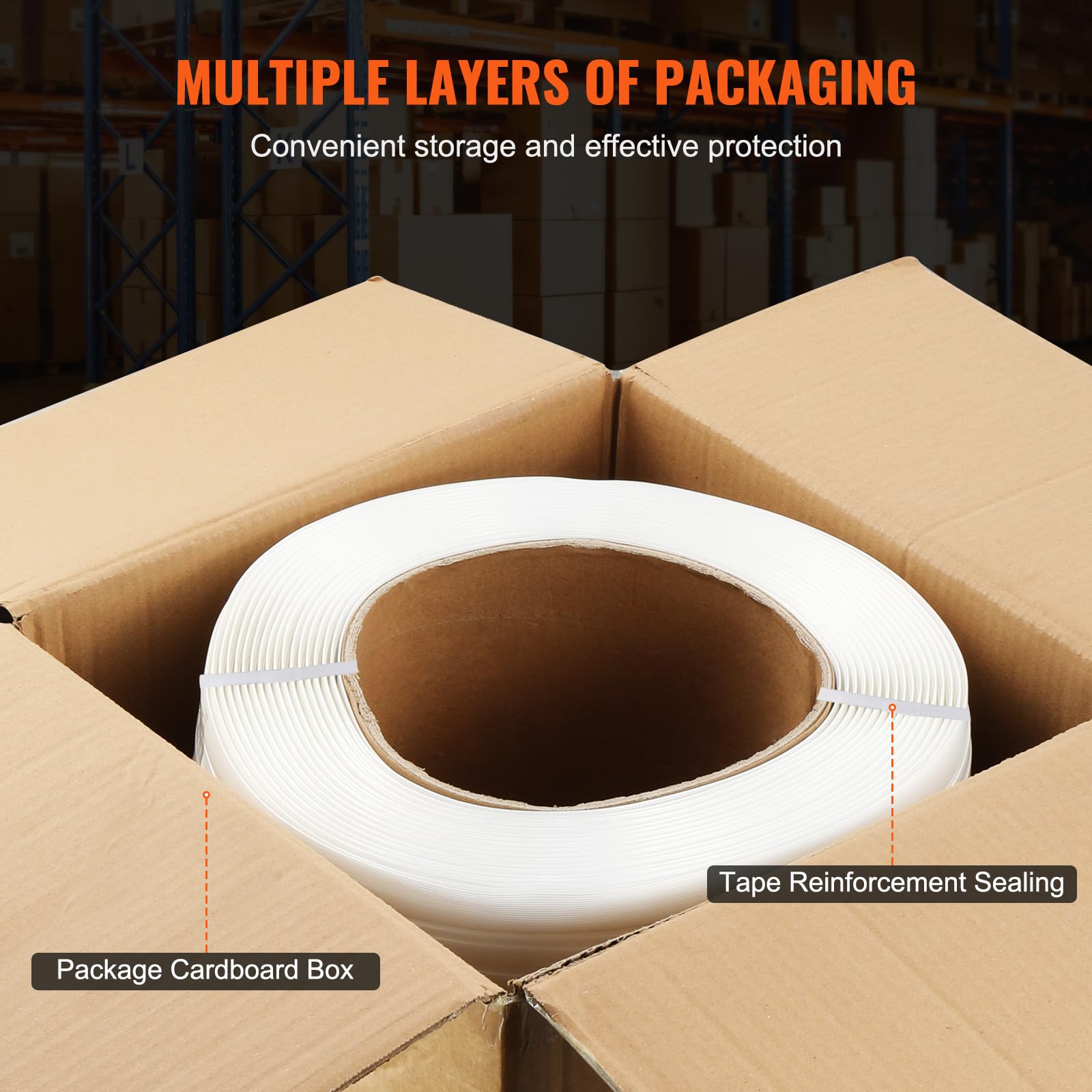 Foto 7 pulgar | Rollo De Flejado De Poliéster Vevor Packaging, 500 M X 19 Mm X 0,76 Mm - Venta Internacional.