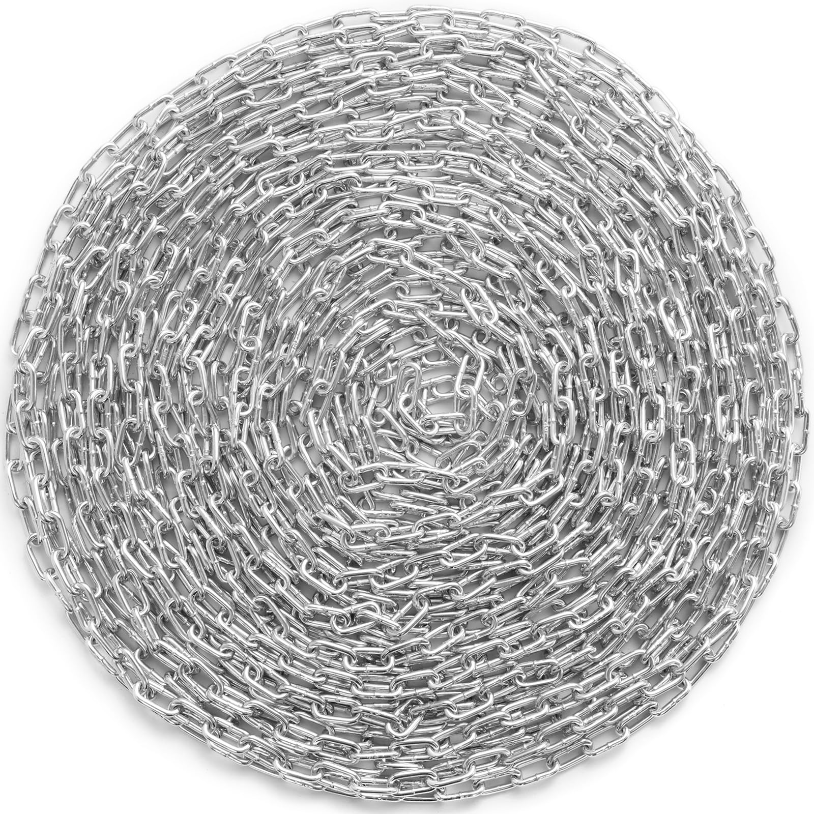 Foto 2 pulgar | Cadena Vevor Grade 30 3/16 Pulgadas X 100 Pies Chapada En Zinc - Venta Internacional.