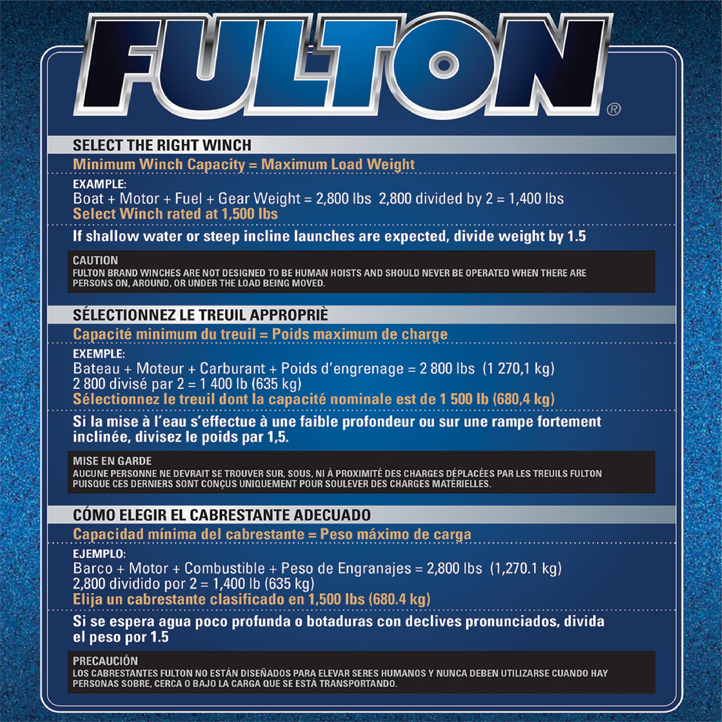 Foto 3 | Cabrestante Para Remolque Fulton 142410 De Dos Velocidades Con Capacidad De 1.179,34 Kg - Venta Internacional.