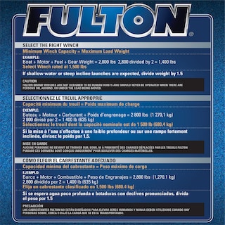 Foto 3 | Cabrestante Para Remolque Fulton 142410 De Dos Velocidades Con Capacidad De 1.179,34 Kg - Venta Internacional.