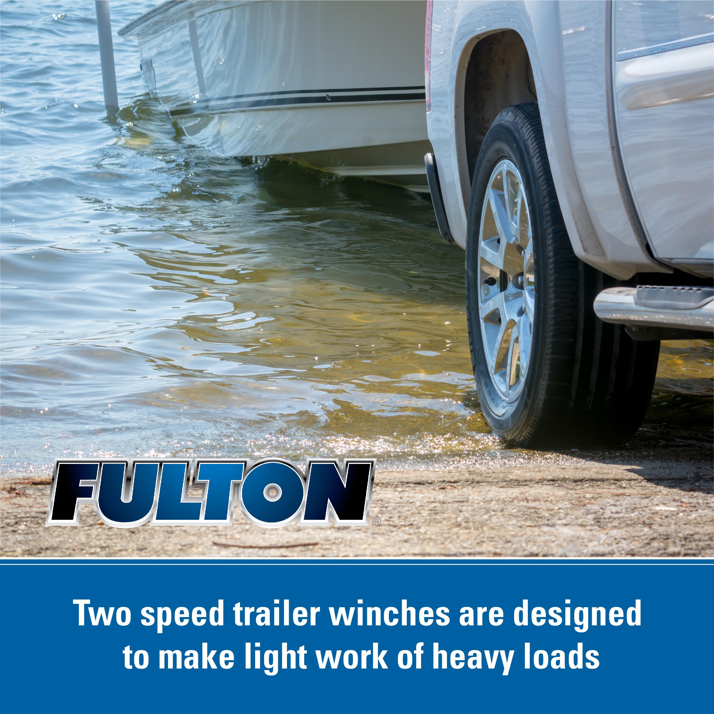 Foto 6 | Cabrestante Para Remolque Fulton 142410 De Dos Velocidades Con Capacidad De 1.179,34 Kg - Venta Internacional.