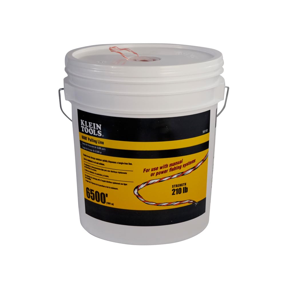 Foto 5 | Pull Line Klein Tools 56110, Polietileno, Naranja/blanco, 6500 Pies - Venta Internacional.
