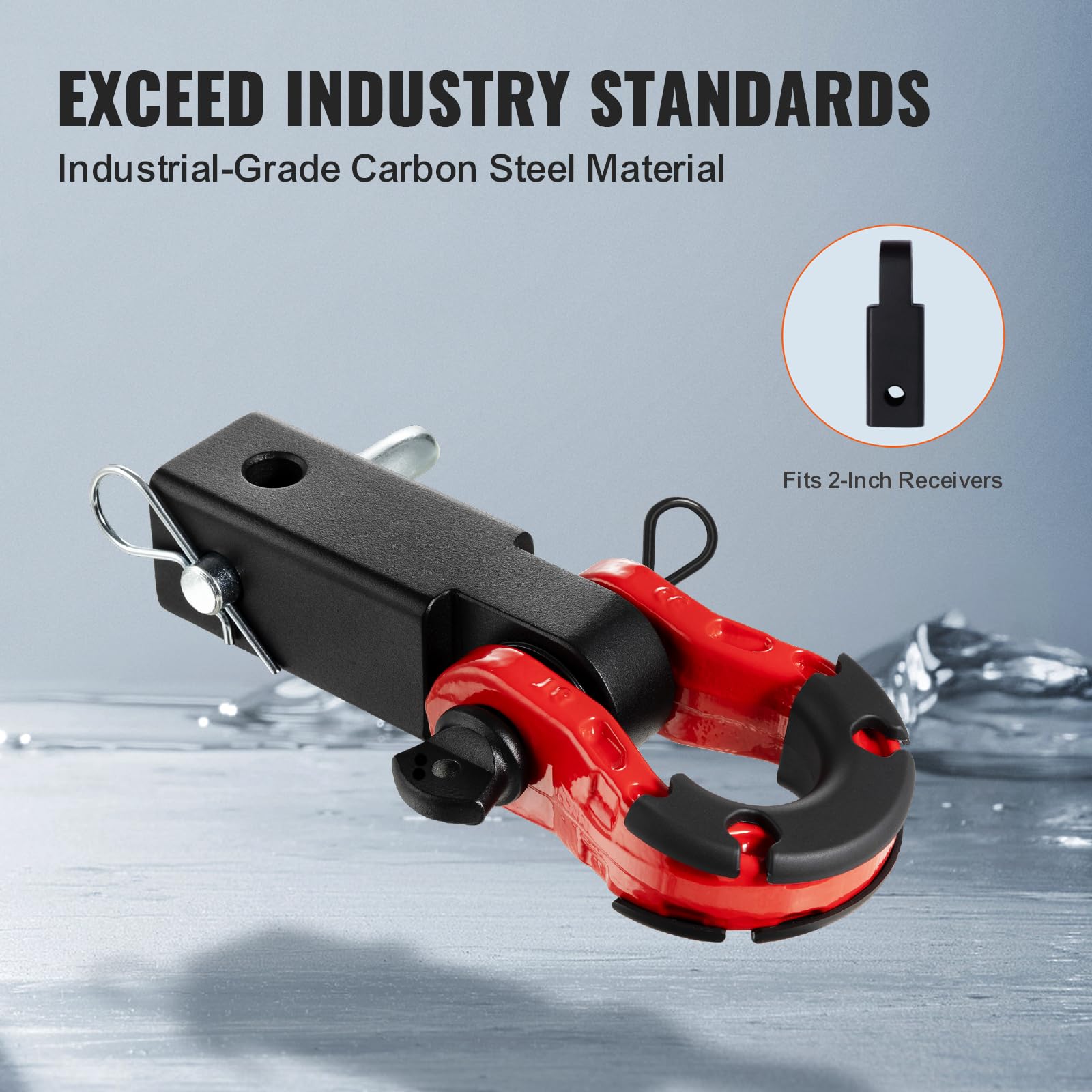 Foto 4 pulgar | Receptor Shackle Hitch Vevor Para 2 Receptores De 30 000 Kg - Venta Internacional.