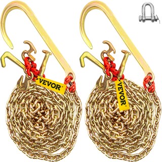 Foto 1 | Gancho Vevor J Para Cadena De Remolque, 5/16 Pulgadas X 10 Pies, Acero Aleado G80, 9260 Libras - Venta Internacional.