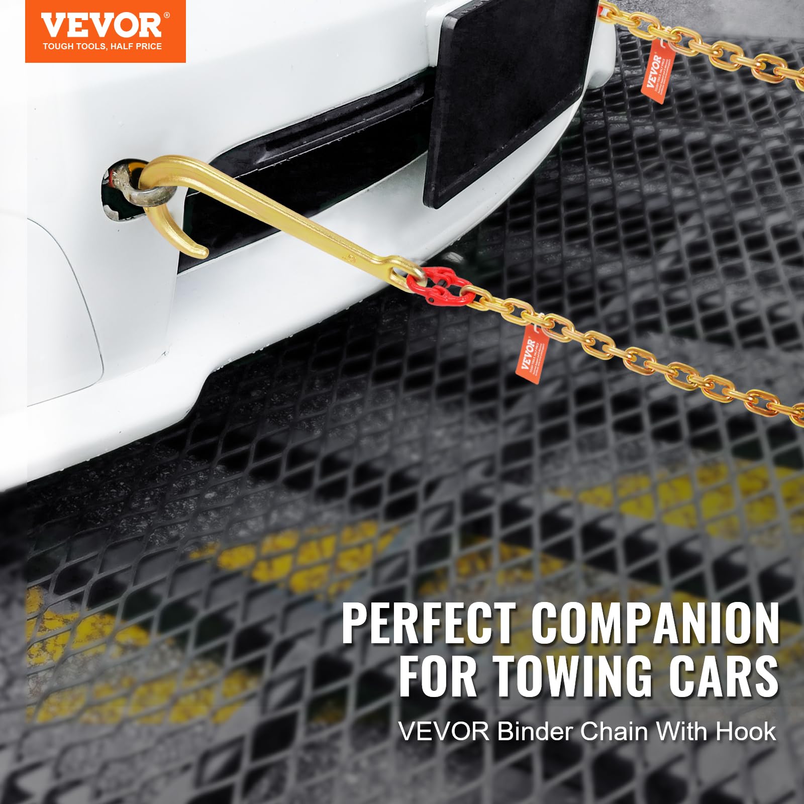 Foto 2 | Cadena De Remolque Vevor J Hook, 5400 Libras, Carga De Trabajo De 5/16 X 6 Pies G80 - Venta Internacional.
