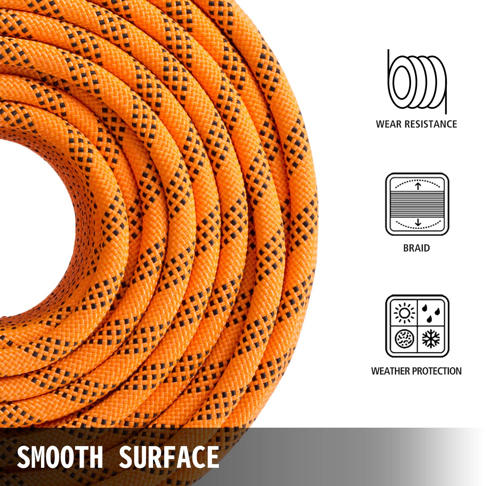 Foto 7 pulgar | Cuerda De Poliéster Vevor De Doble Trenza, 14 Mm/61 M, 500 Kg/1100 Libras - Venta Internacional.