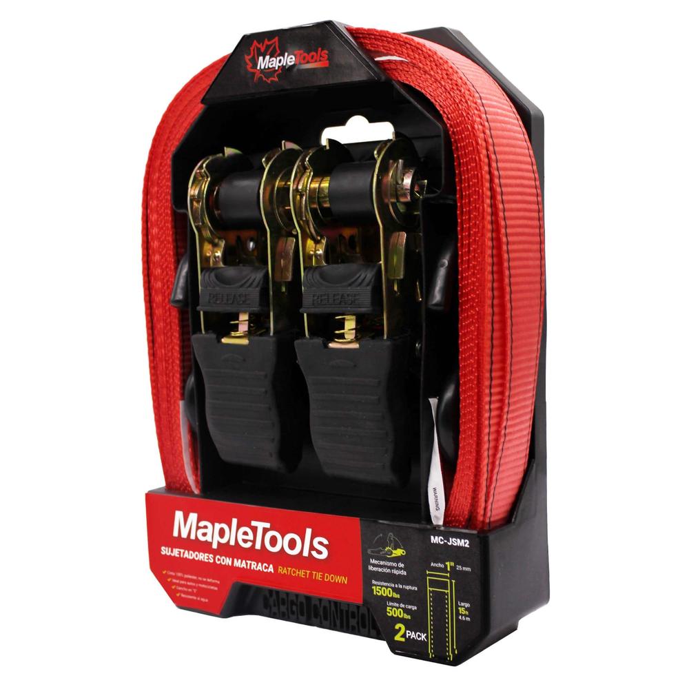 Foto 2 | Sujetadores Con Matraca Set De 2 Piezas Maple Tools