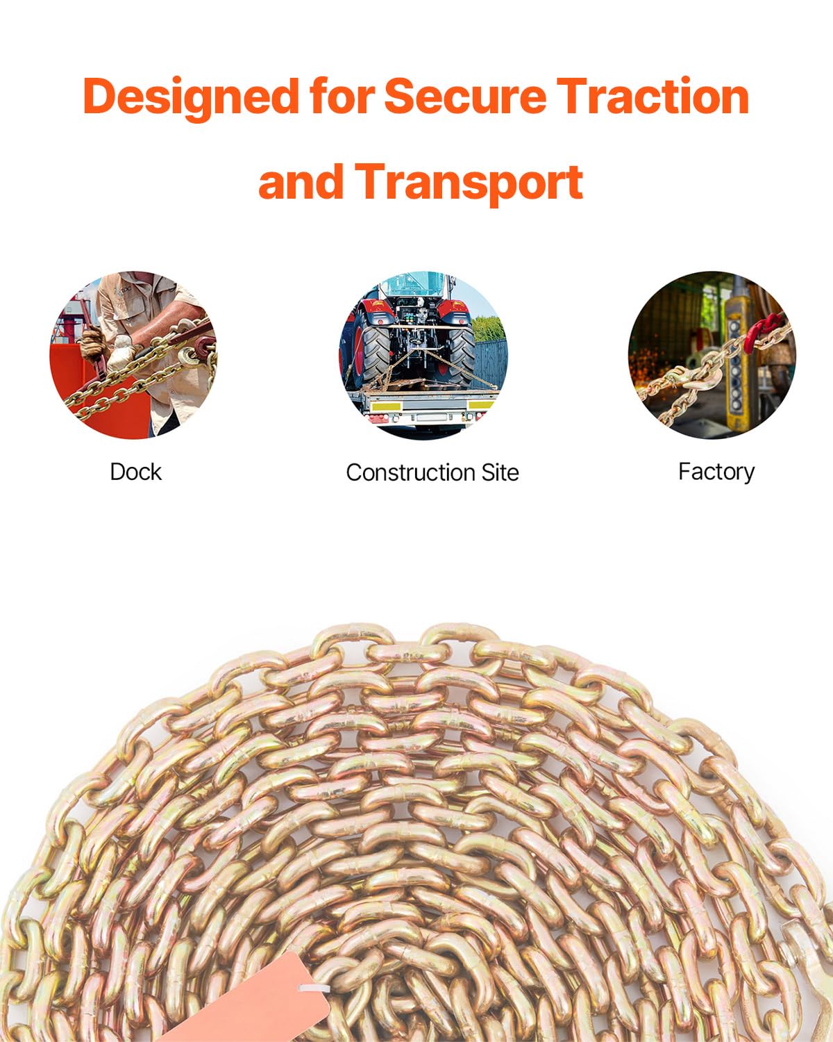 Foto 7 pulgar | Transport Binder Chain Vevor  Límite De Carga De Trabajo De 4900 Libras - Venta Internacional.