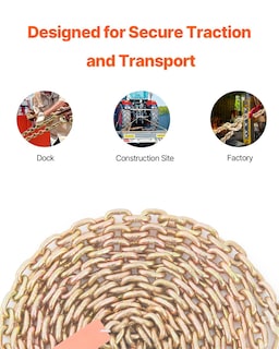 Foto 6 | Transport Binder Chain Vevor Límite De Carga De Trabajo De 4900 Libras - Venta Internacional.