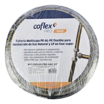 Foto 3 pulgar | Rollo Tubería Pe Al Pe Multicapa Gas Tg-d0l100 3/8 100 Mts