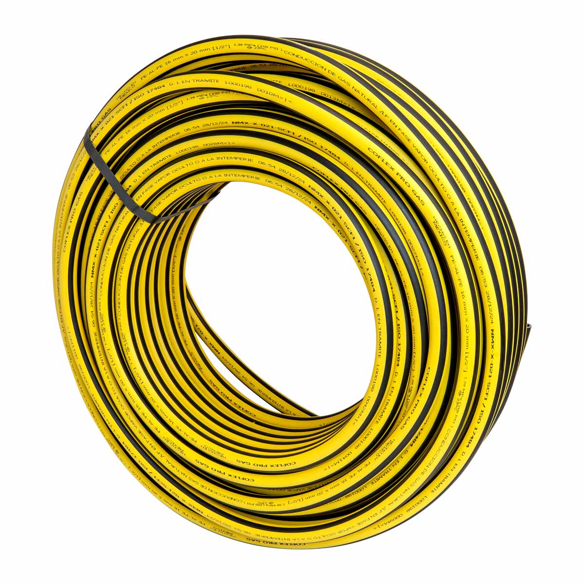 Foto 3 pulgar | Rollo 100 Mts Manguera Pe Al Pe 3/4 Pulg (25 Mm) Coflex Gas